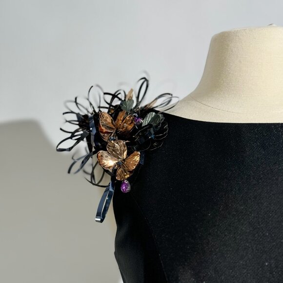 Brand New US 8 GEMY MAALOUF A-Line Evening Gown - Picture 4 of 12